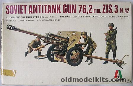 Italaerei 1/35 Soviet 76.2mm ZIS3 Anti Tank Gun plastic model kit